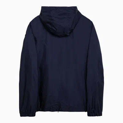Shop Moncler Lightweight Reversible Navy Blue Nylon Jacket Men In Pink