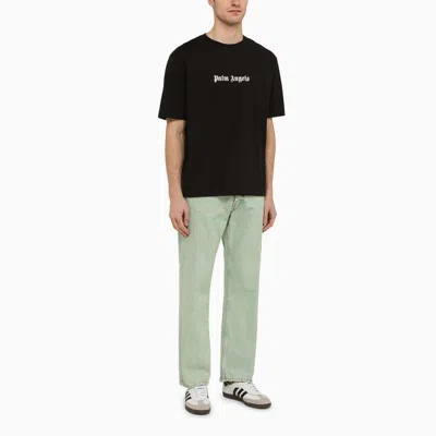 Palm Angels Straight-leg Basic Jeans In Green