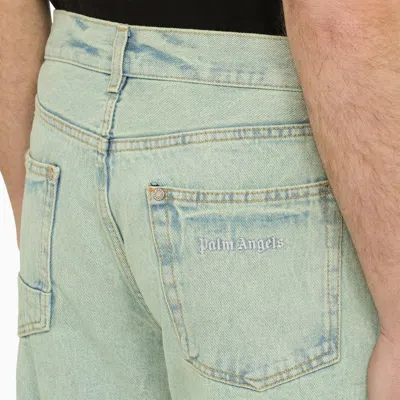 Palm Angels Straight-leg Basic Jeans In Green