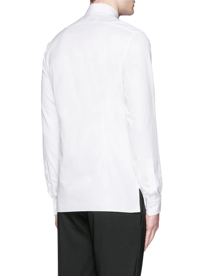 Shop Lanvin Stitch Front Tuxedo Shirt