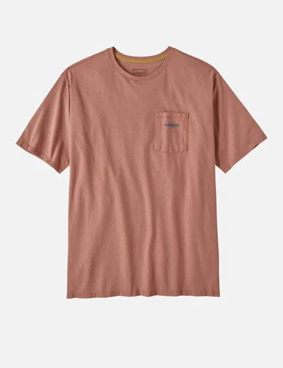 Shop Patagonia Boardshort Logo Pocket T-shirt In Brown