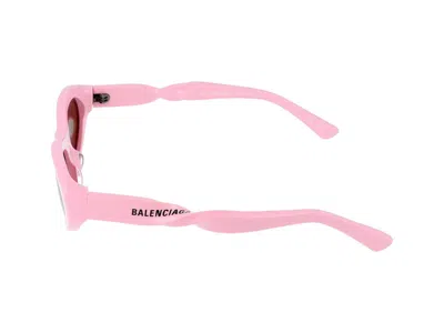 Shop Balenciaga Sunglasses In Pink Pink Brown
