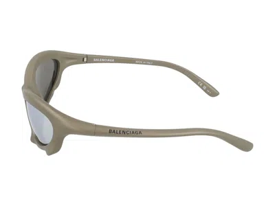 Shop Balenciaga Sunglasses In Ruthenium Ruthenium Silver