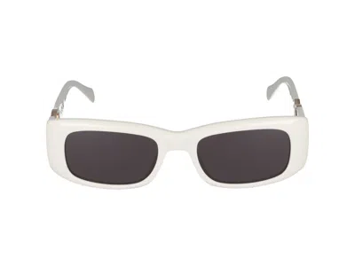 Shop Blumarine Sunglasses In Cream Full Glossy