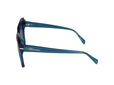 Shop Blumarine Sunglasses In Blue/petroleum Glossy