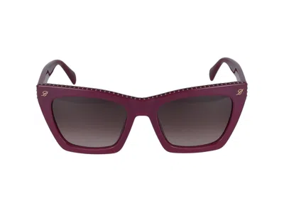 Shop Blumarine Sunglasses In Opaline Violet