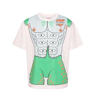 Shop Charles Jeffrey Loverboy T-shirts In Pink