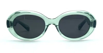 Shop Matsuda Sunglasses In Mint Green