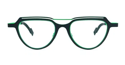 Shop Theo Eyewear Eyeglasses In Green