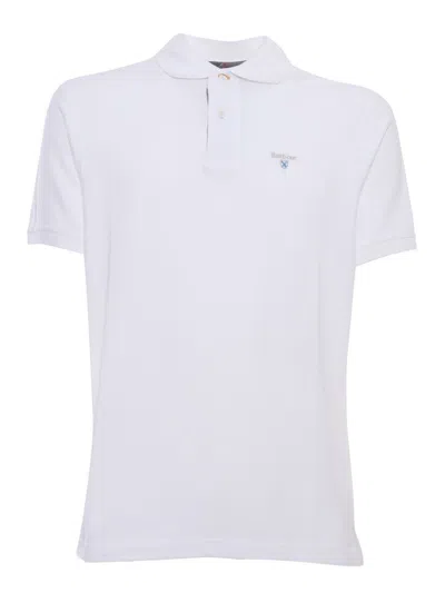 Shop Barbour Polo In White