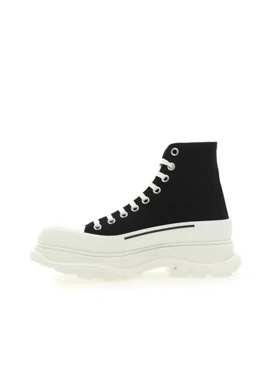 Shop Alexander Mcqueen Boots In Black/white