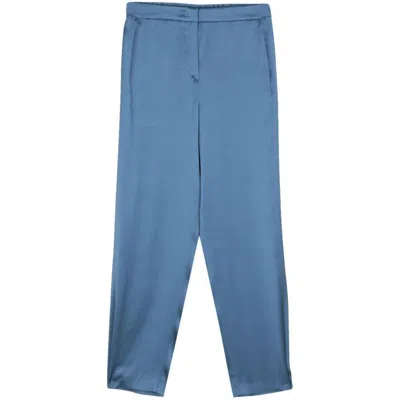 Shop Giorgio Armani Pants In Blue