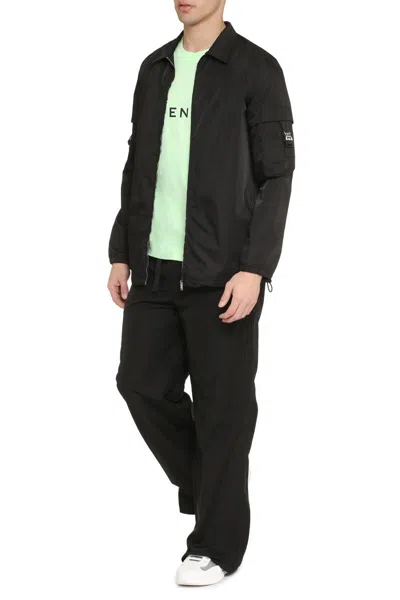 Shop Givenchy Technical Fabric Overshirt In Black