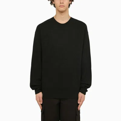 Shop Burberry Crewneck Pullover In Black