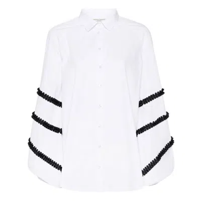 Shop Maison Laponte Shirts In White/black