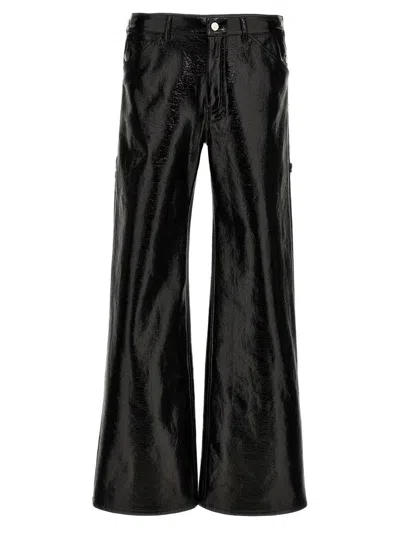 Shop Courrèges 'sailor' Trousers In Black