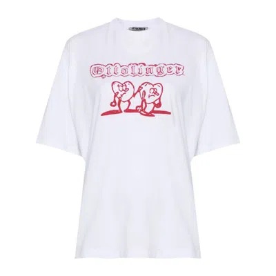 Shop Ottolinger T-shirts In White