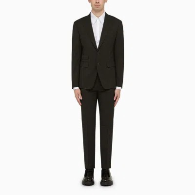 Shop Dsquared2 Dark Single-breasted Suit In Grey