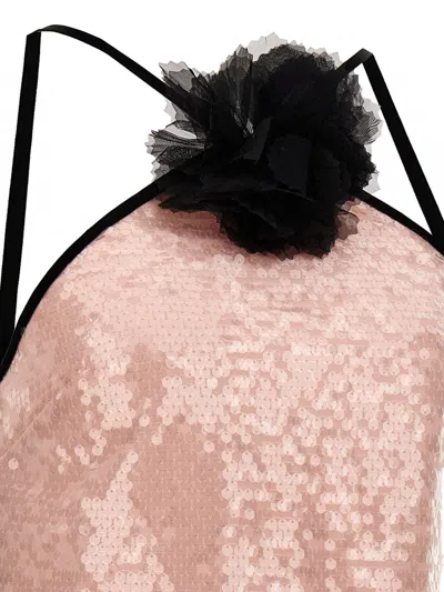 Shop Self-portrait 'pale Pink Sequin Mini' Dress