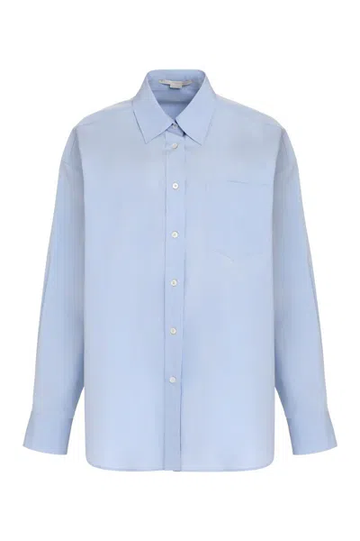 Shop Stella Mccartney Cotton Shirt In Blue