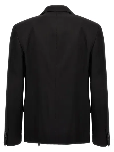 Shop Off-white 'ow Embroidery' Blazer In Black
