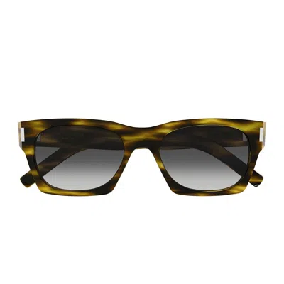 Shop Saint Laurent Eyewear Sunglasses In Havana