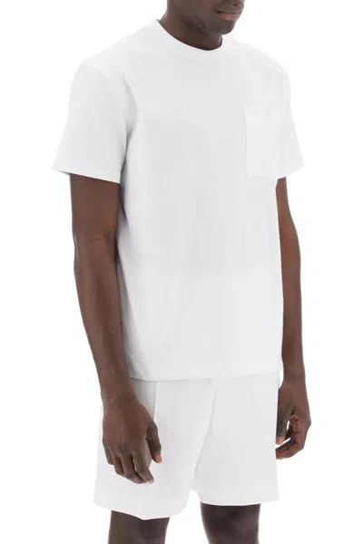 Shop Valentino Garavani "cotton T-shirt With V Detail" In White