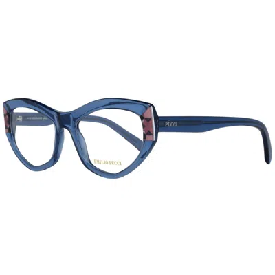 Shop Emilio Pucci Blue Women Optical Frames