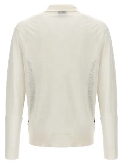 Shop Ballantyne 'argyle' Polo Shirt In White