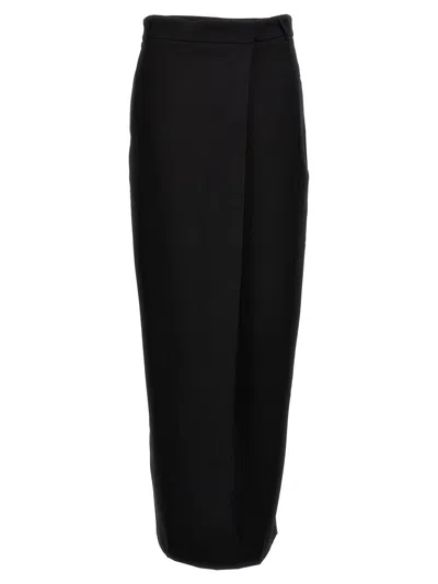 Shop Balossa 'bea' Long Skirt In Black