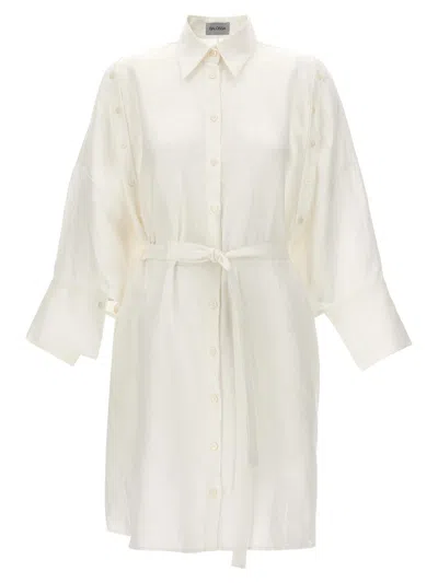Shop Balossa 'honami' Shirt Dress In White