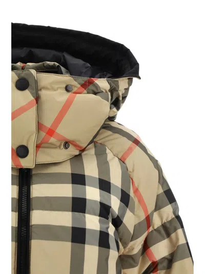 Shop Burberry Down Jackets In Archive Beige Ip Chk