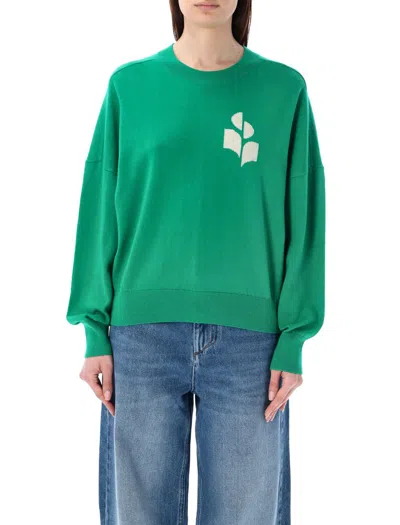 Shop Isabel Marant Étoile Marisans Sweater In Emerald