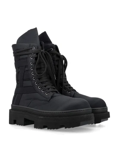 Shop Rick Owens Drkshdw Army Megatooth Ankle Boot In Black