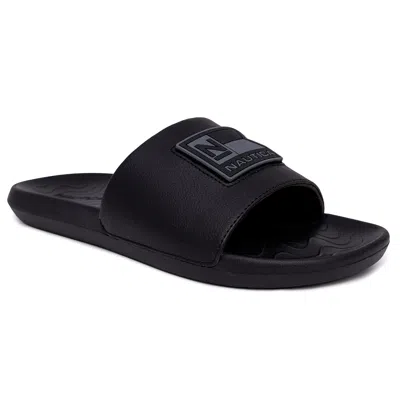 Shop Nautica Logo Slide Sandal In Multi