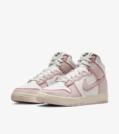 Shop Nike Dunk High 1985 Dq8799-100 Men Barely Rose White Sneaker Shoes Us 10 Cat133 In Pink