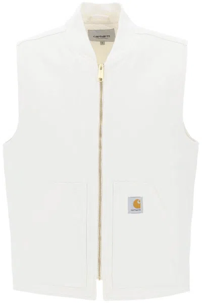Shop Carhartt Wip Organic Cotton Classic Vest In White