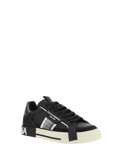 Shop Dolce & Gabbana Sneakers In Nero/argento