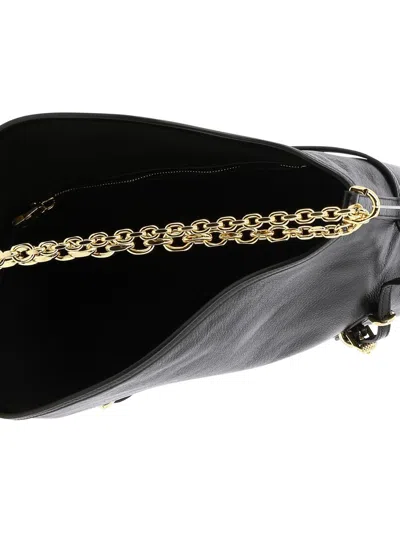 Shop Givenchy "voyou Chain" Shoulder Bag In Black