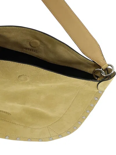 Shop Isabel Marant "oskan Soft" Shoulder Bag In Beige