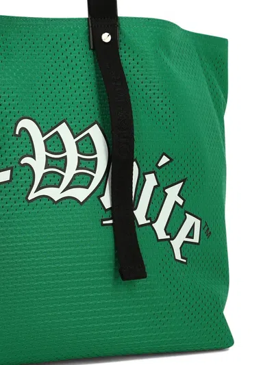 Shop Off-white "day Off Baseball" Tote Bag In Green