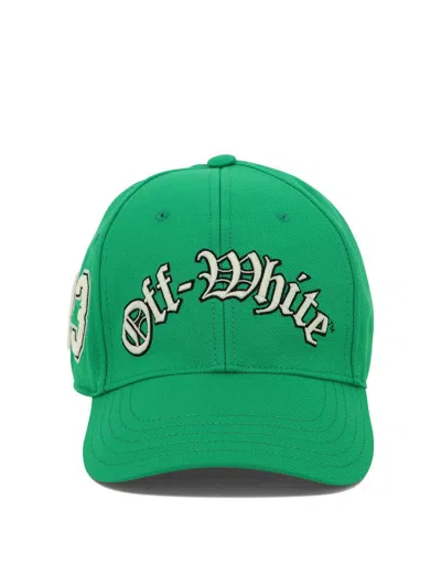 Shop Off-white "multi Logos" Cap In Green