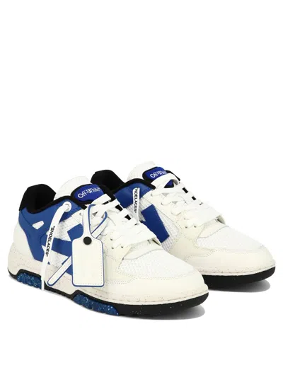 Shop Off-white "slim Out Of Office" Sneakers In Blue