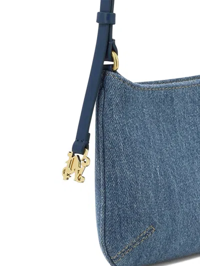 Shop Palm Angels "giorgina" Shoulder Bag In Blue