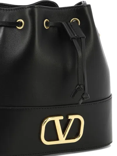 Shop Valentino Garavani "vlogo Signature" Mini Bucket Bag In Black
