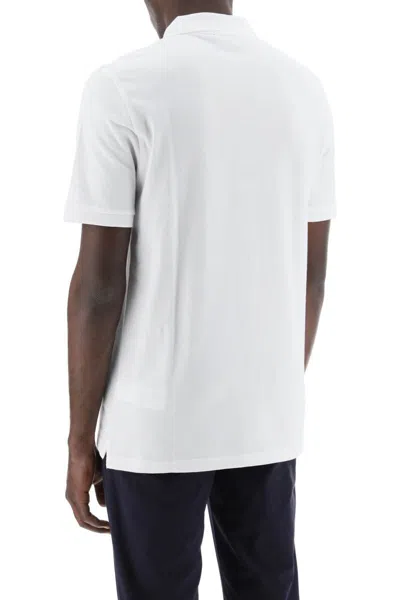 Shop Vilebrequin Regular Fit Cotton Polo Shirt In White