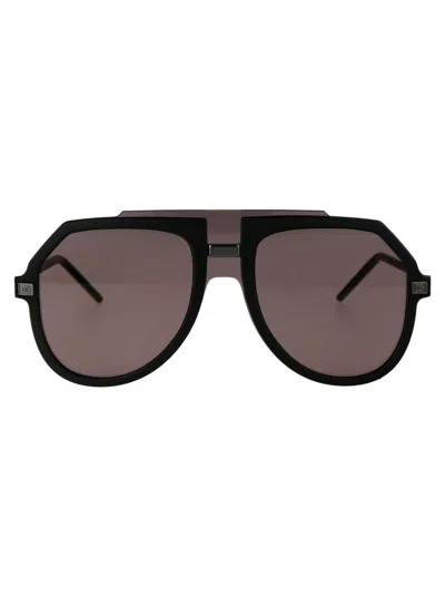 Dolce & Gabbana Dolce  Gabbana Eyewear Aviator Frame Sunglasses In 25257n Matte Black