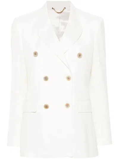 Shop Golden Goose Journey W`s Double-breasted Blazer Clothing In White