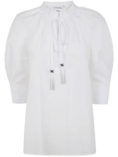 Shop Max Mara Carpi Scarf Shirt Clothing In White