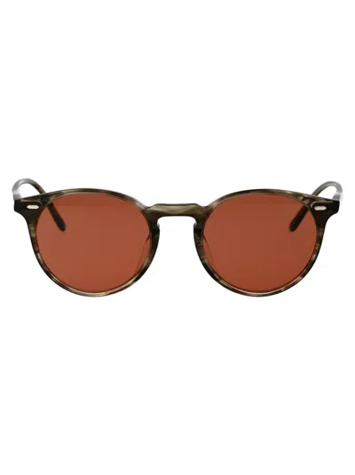 Shop Oliver Peoples Sunglasses In 173553 Soft Olive Bark